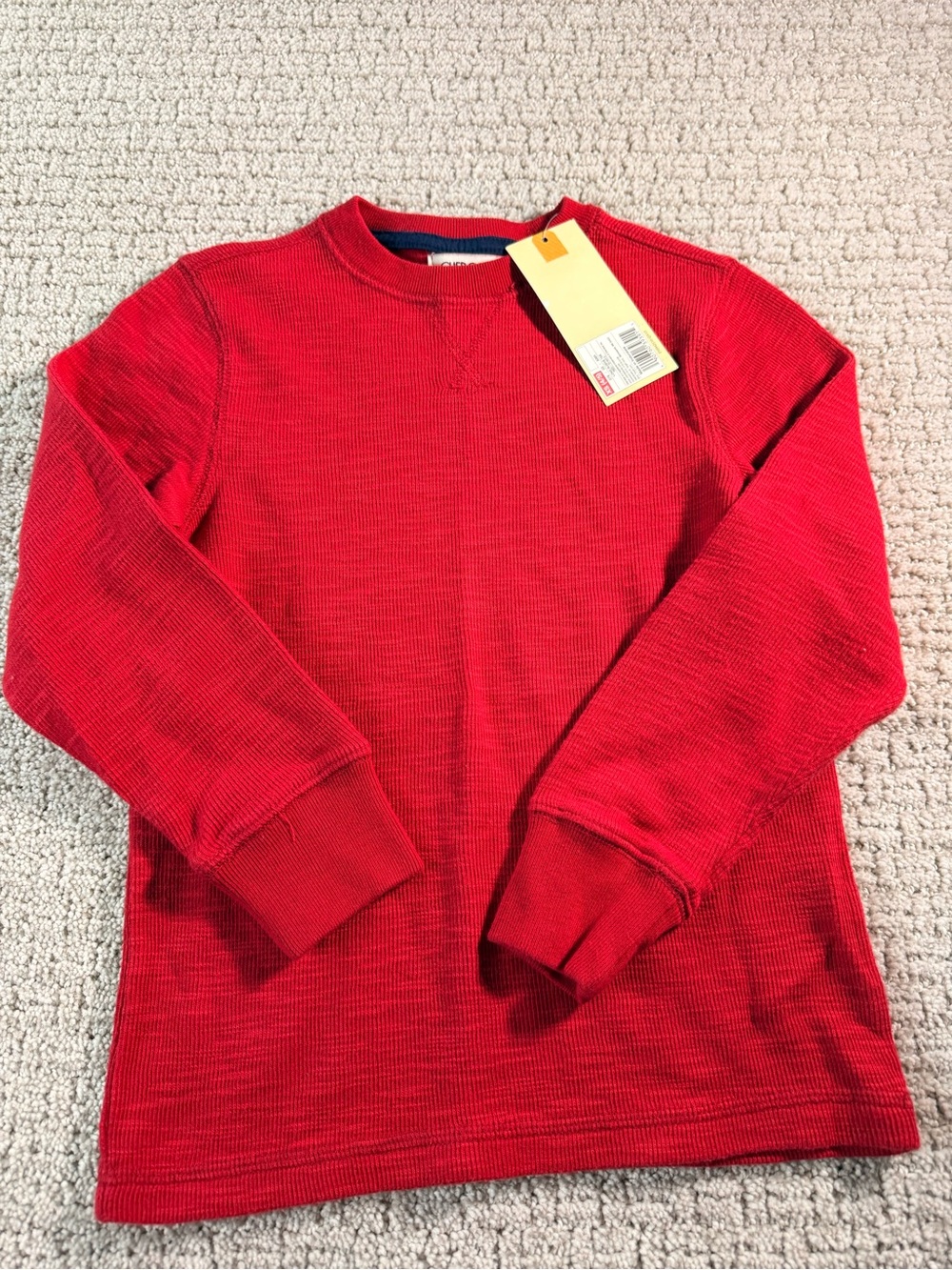 Cherokee Red Long Sleeve Thermal Tee boys XS